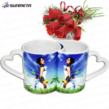 Sublimation Magic Couple Mugs At Low Price Wholsale11oz couple lovers cup
